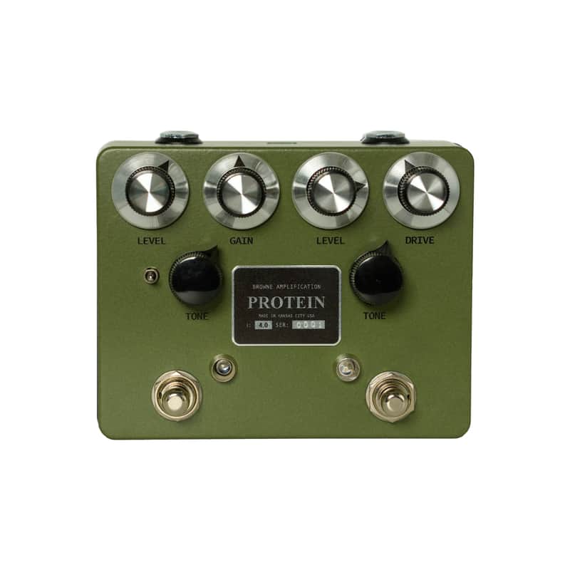 Browne Amplification Protein V4 Dual Overdrive Pedal, Green image 1