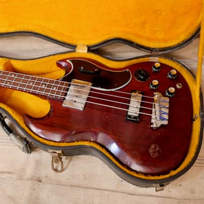 Gibson EB-3 1965 - Cherry Red image 16