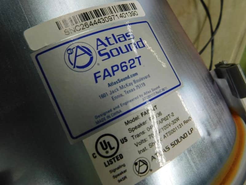 Atlas Sound FAP-62T image 1