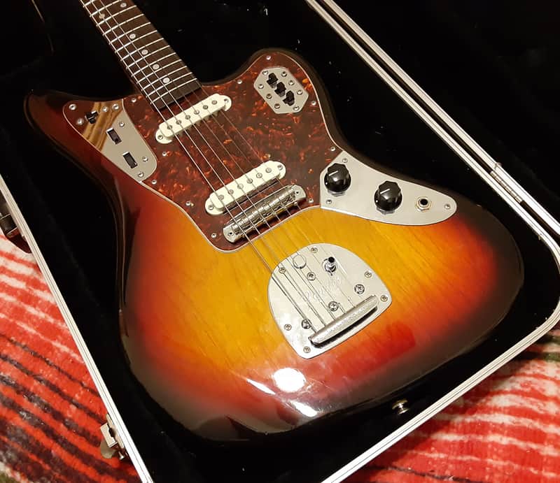 Fender Jaguar crafted in Japan 1990's Sunburst | Reverb