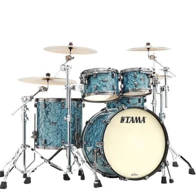 Tama Starclassic Maple 4-piece shell pack with 22" bass drum, Smoked Black Nickel Shell Hardware image 1