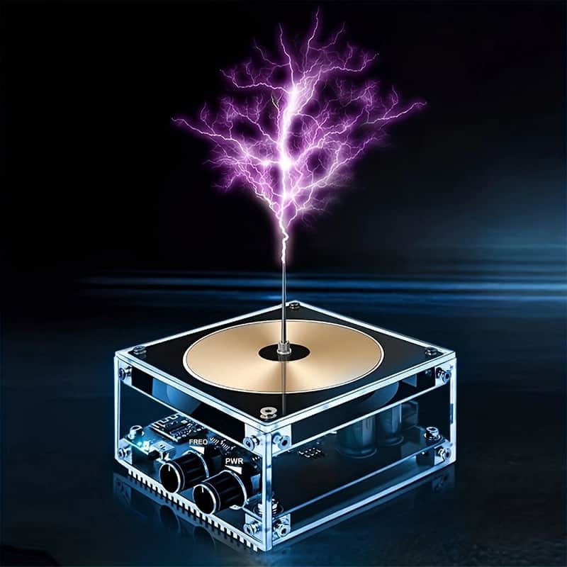 Touchable Music Tesla Coil Speaker | Bluetooth Plasma Audio, Lighting Effects, High-Voltage Visual Sound image 1