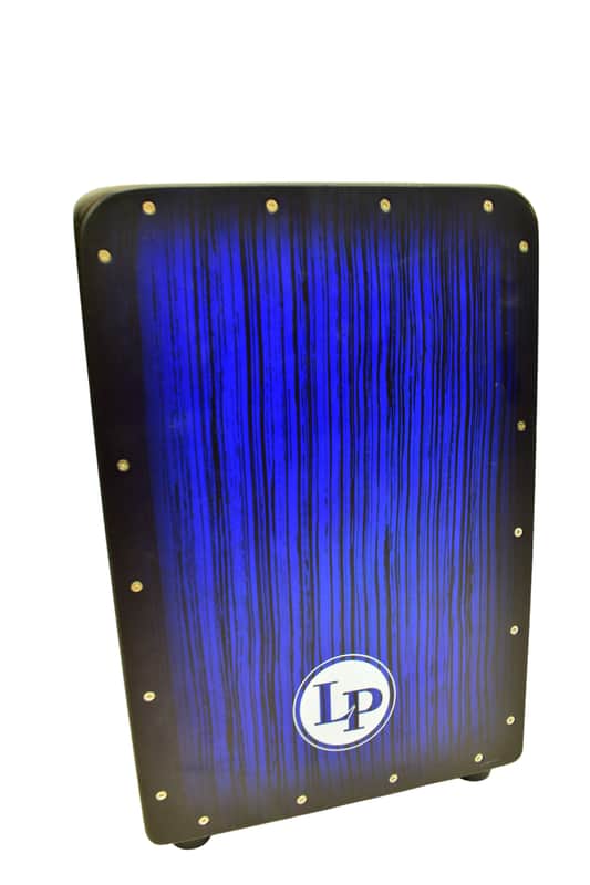Latin Percussion LP Aspire Accents Snare Cajon, Blueburst Streak image 1