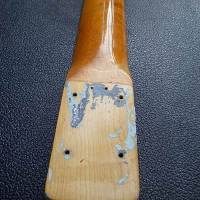 Rare Lefty! 1965 Fender Jazz Bass Neck With Tuners, Matching White Head Stock! 100% Original image 17