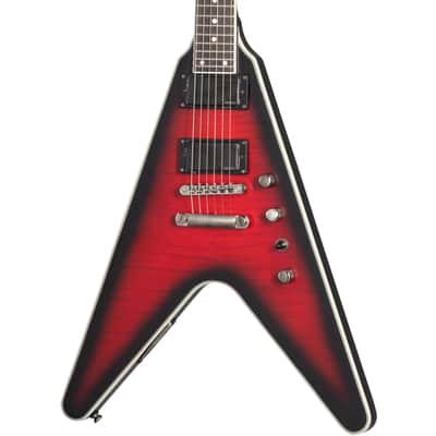 Epiphone Dave Mustaine Flying V Prophecy Electric Guitar - Aged Dark Red Burst image 1