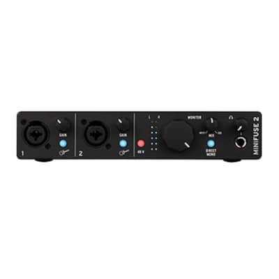 Arturia MiniFuse 2 USB C Audio Interface with Microphone and 2x TRS Cable Bundle image 2