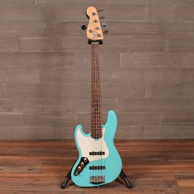 Roscoe Classic 5 String JJ Bass Seafoam Green Left Handed w/ Gig image 4
