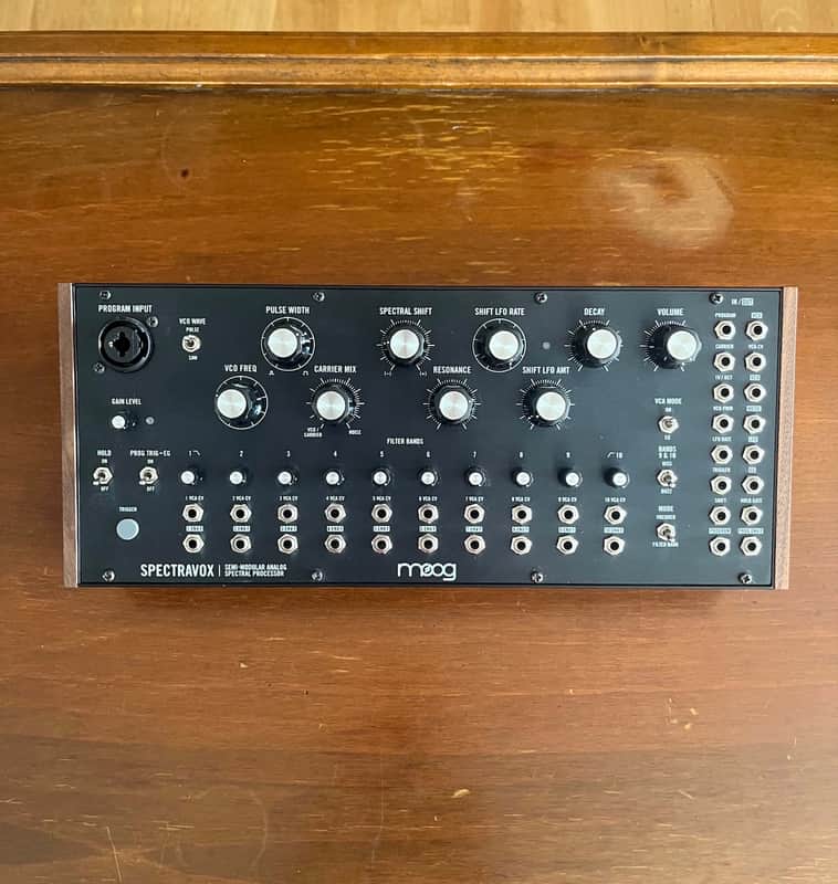 Moog Spectravox Semi-Modular Analog Spectral Processor 2024 - Present - Black with Wood Sides image 1