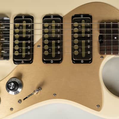 2015 Asher Guitars GT-3 Antique White Lollar Gold Foils w/OHSC image 16