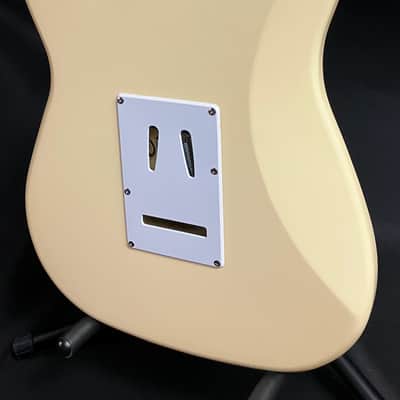 Harley Benton ST-62 Strat-Style Electric Guitar Vintage White Finish image 12