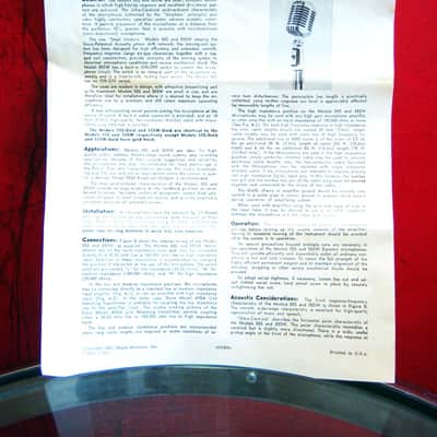 Vintage 1960's Shure 55SW Unidyne dynamic cardioid microphone w accessories 55 556S 55S image 7