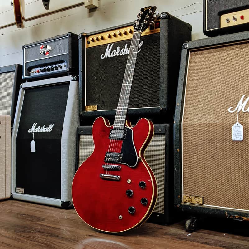 Gibson ES-335 Studio with Hardshell Case - Cherry - 1990