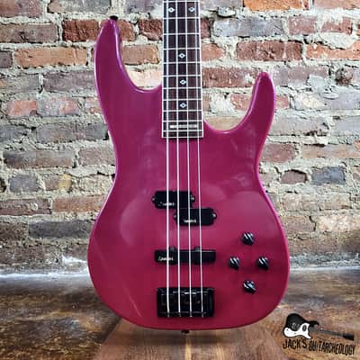 Kramer Spector Forum III Bass w/ OHSC (1980s, Magenta Metallic) image 3
