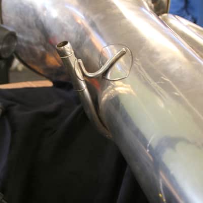 1960's Besson 3 Valve Vintage Bb Tuba 17" Bell Silver "50 Medals of Honor" image 17