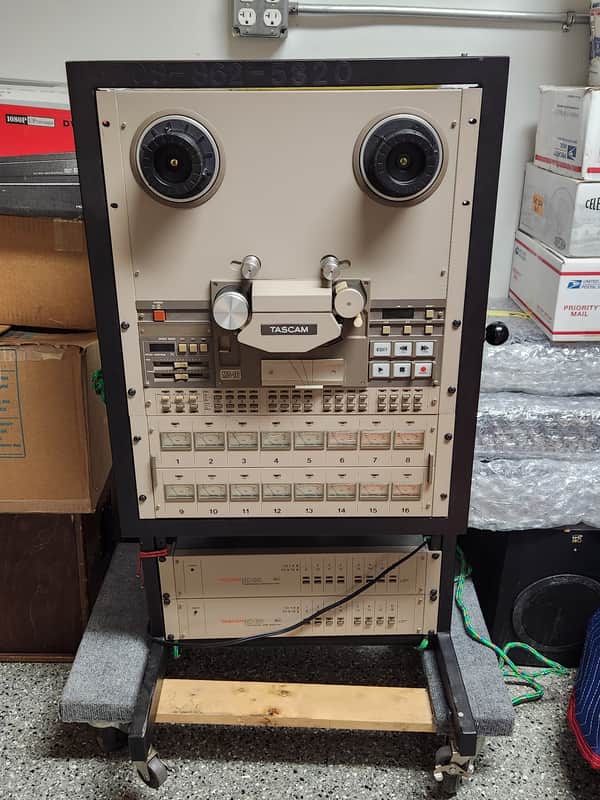 Vintage 1980s TASCAM MS-16 1" 16-Track Reel to Reel Tape Recorder w/ 2 DX-8DS Noise Reduction Systems - Fully Restored in 2019!! image 1