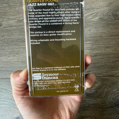 Seymour Duncan SJB-3B Quarter Pound Jazz Bass Pickup Set – Open Box / Never Installed image 2