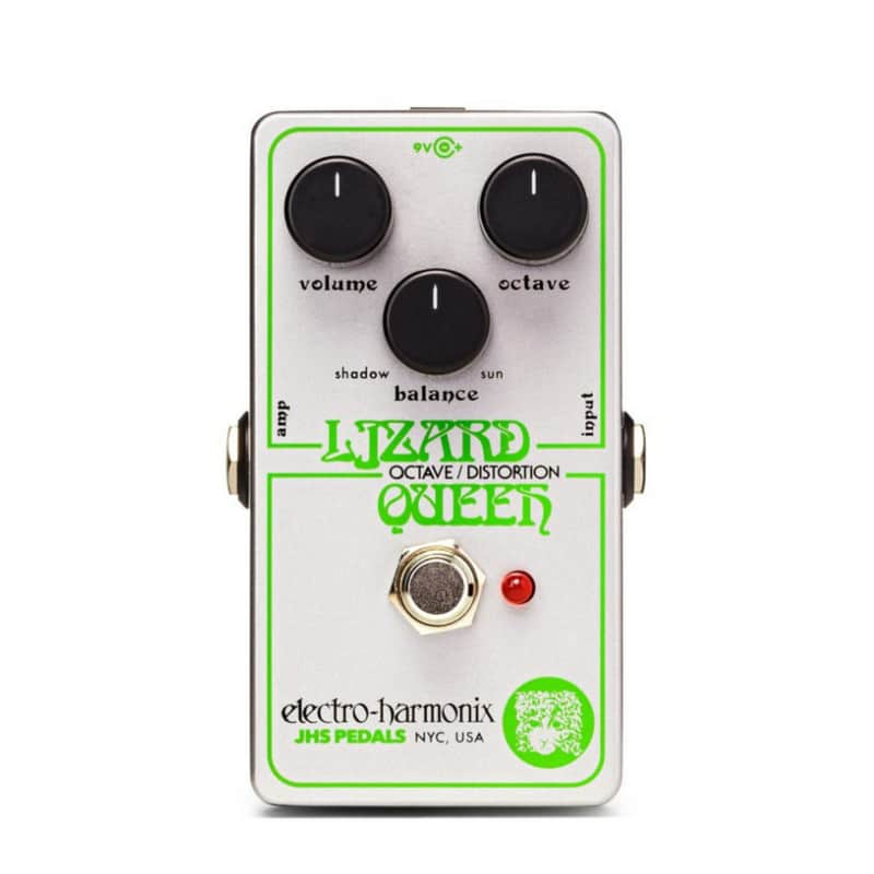 Electro Harmonix Lizard Queen Octave Fuzz Guitar Pedal with Volume, Octave and Balance knobs, True Bypass Design, 9V Battery image 1