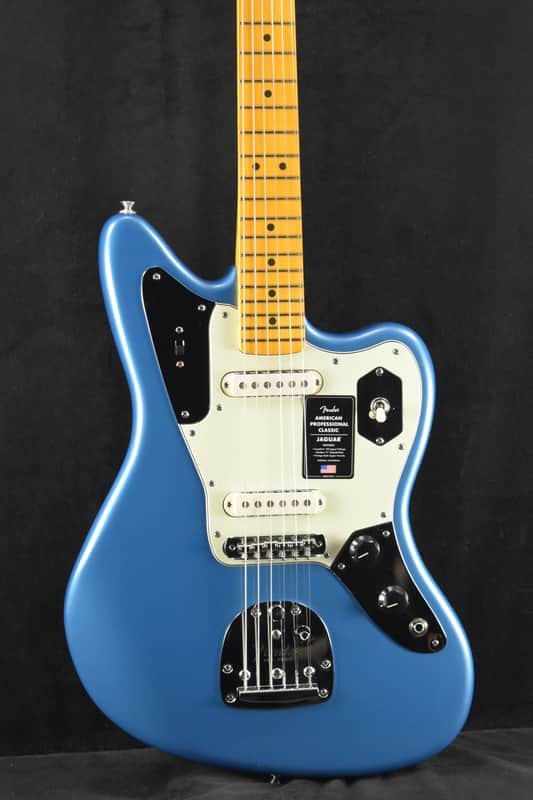 Fender American Professional Classic Jaguar Faded Lake Placid Blue Maple Fingerboard image 1