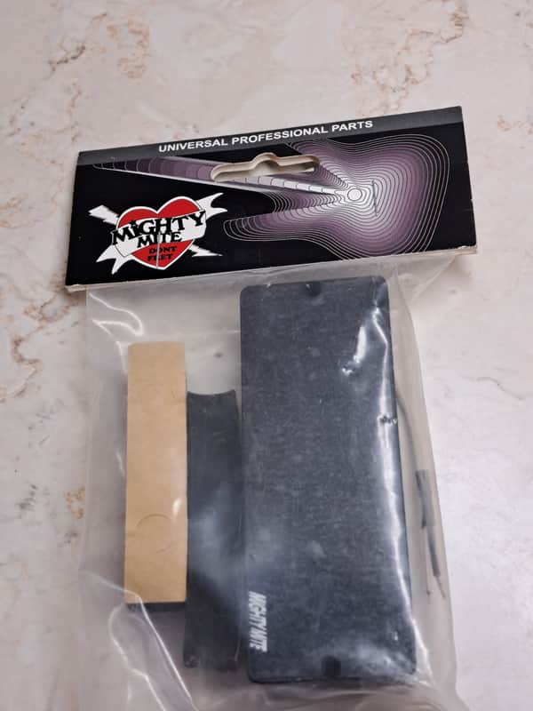 Mighty Mite SP4-F/BK Passive Soapbar 4-String Bass Guitar Pickup - Black Finish- Sealed NOS Unused! image 1