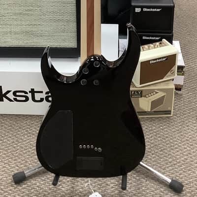 Ibanez RGIB21BK RG Iron Label Electric Baritone Guitar w/ EMG Tuned B-B Black image 2