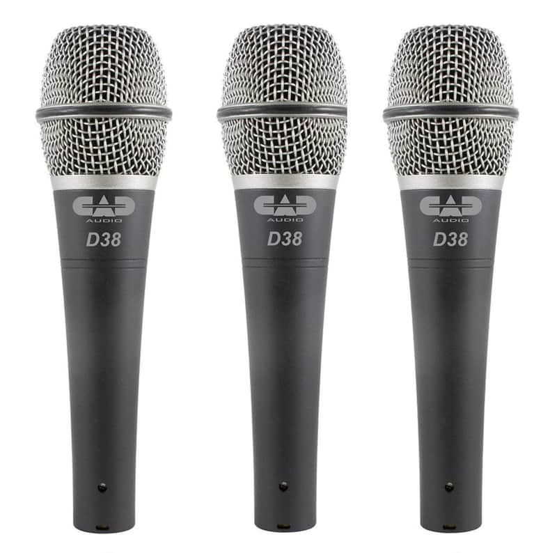 CAD Audio D32X3 Pack of 3 D32 Supercardioid Dynamic Vocal Microphone image 1