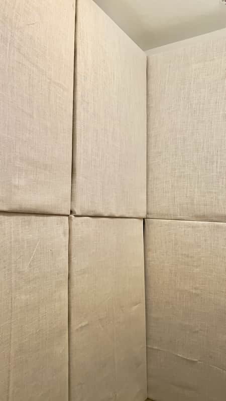 NEW Rockwool Acoustic Panels 4’L x 3’W x 6”H Wood Frame Burlap Fabric image 1