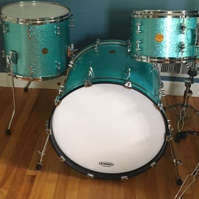 Gretsch New Classic Drums 2012 Turquoise Sparkle image 2