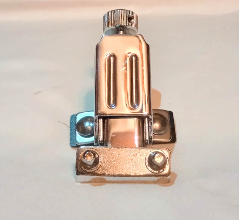 UNMARKED PICCOLO SNARE DRUM STRAINER/THROW OFF 90's - CHROME - FREE SHIP TO C-USA! image 1