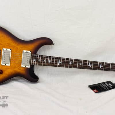 PRS SE Exotic Series DGT Laurel Burl - McCarty Tobacco Burst Satin (s/n: 9638) image 4
