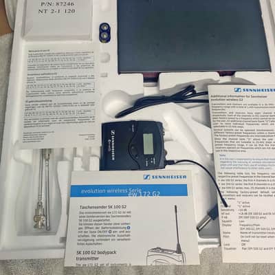 Sennheiser EW 100 G2 Wireless System (B-Band: 626–662 MHz) MINT - w/ BOX & PAPERS image 8