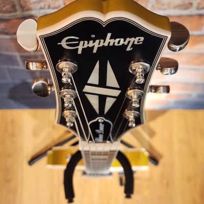 Epiphone 2022 Jared James Nichols Signature "Blues Power" Les Paul Custom Goldtop P-90 Silencer w/ Original Gig Bag image 4