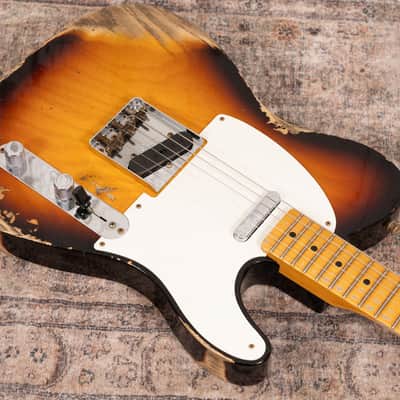 Fender Custom Shop LTD '58 Telecaster - Heavy Relic Faded Aged Chocolate 3-Tone Sunburst image 19