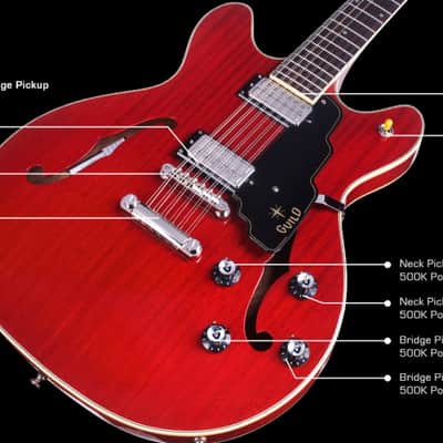 Guild Newark St. Collection Starfire IV ST-12 - 2022 Cherry Red image 7
