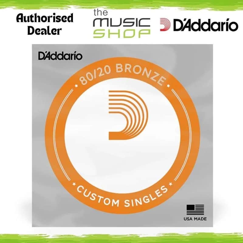 D'Addario Single 80/20 Bronze .042 Gauge Acoustic Guitar String - BW042 image 1