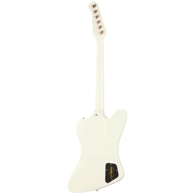 1963 Firebird V Left Handed Electric Guitar Polaris White image 4