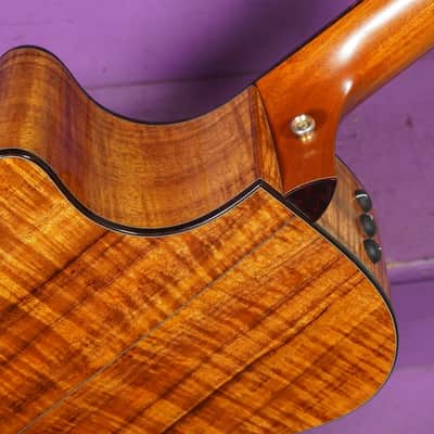 2006 Taylor K14ce Koa Jumbo Cutaway Guitar (VIDEO! Fresh Work, Ready) image 14