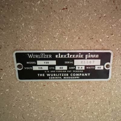 Wurlitzer 120 64-Key Electric Piano - Beige image 2