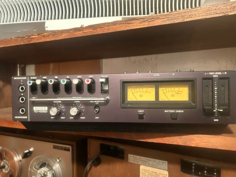 Vintage Sony TC-153SD Portable Stereo Cassette Recorder – Untested – Made in Japan image 1