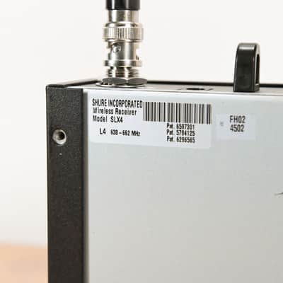Shure SLX4 Wireless Receiver - L4 Band: 638-662 MHz (NO POWER SUPPLY) CG013EB image 8