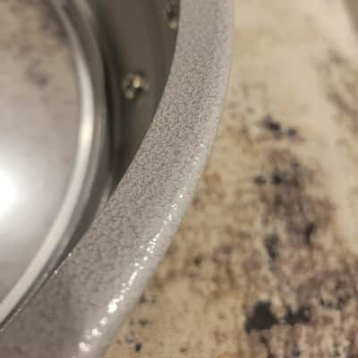 LUDWIG,1979,Grey Textured Painted,Acrolite Snare Drum - 5" X 14" image 15