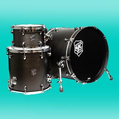 SJC Drums Navigator Series 3-Piece Kit-Ghost Black *USA Small Business* image 2