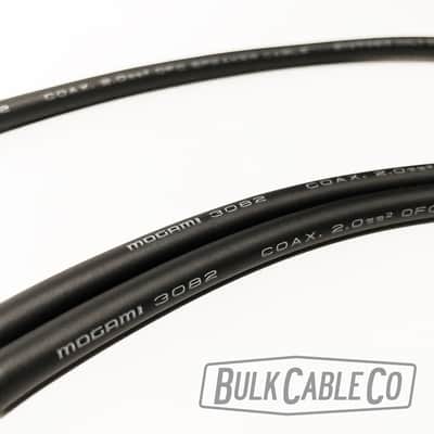 5 FT - Mogami 3082 Speaker Cable - Amp To Cab - Neutrik Gold Right Angle To Straight Connectors image 8