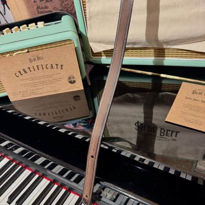 Blue Bell Straps ZOZO 73 ARTISAN Custom Shop for Al’s Music Factory  FADED BROWN image 10