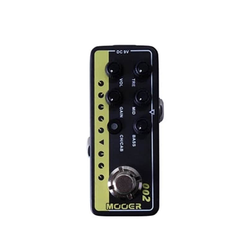 Mooer 002 UK Gold 900 Micro Preamp 2010s - Grey/Yellow image 1