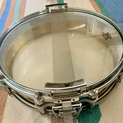 Pearl  Pearl 14’’x 3.5’’ free floating brass shell…piccolo brass snare drum 1997 image 4