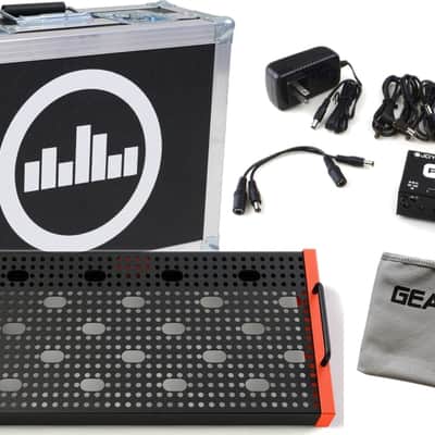 Temple Audio Solo 18 Temple Red Pedalboard Bundle w/Flight Case, Power Supply, and Cloth image 1