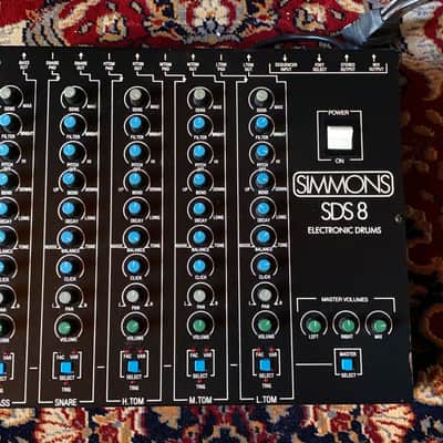 SIMMONS SDS8 1984 WHITE DRUMS KIT VINTAGE ORIGINAL 80's image 12