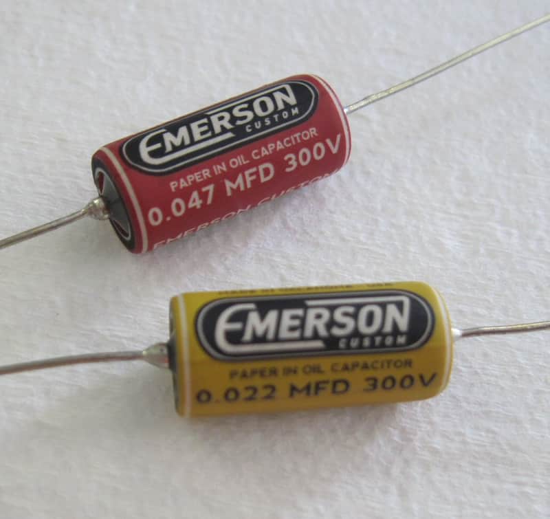 Emerson Custom .022uF & .047uF Paper in Oil Tone Capacitors set of 2 image 1