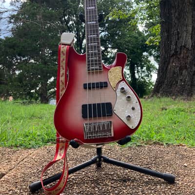 Schecter Stargazer 5 String Bass Crimson Ghost 2009 - Crimson Ghost image 1