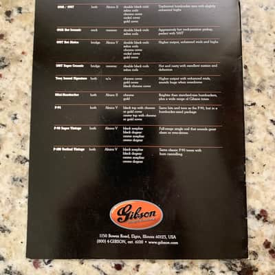 Gibson Pickup Brochure 2000’s P-90 57 Classic & More image 6